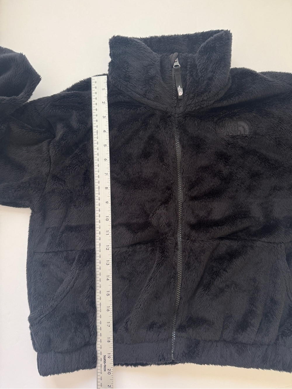 The North Face Kids Osolita Fleece Pile Fuzzy Jacket Coat Full Zip Black Sz XL - Picture 7 of 13
